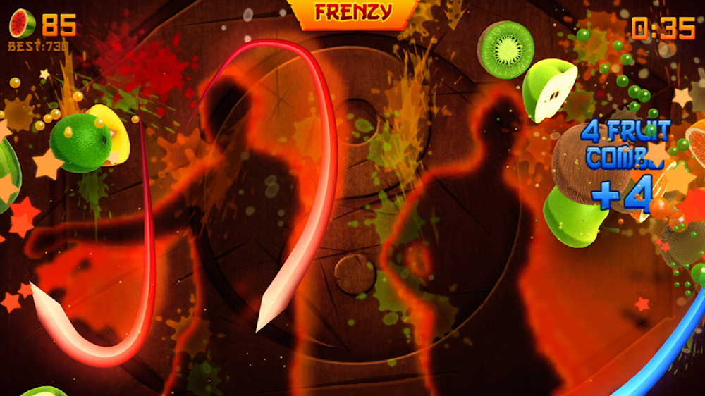 Fruit Ninja Kinect deems feet to be ninja