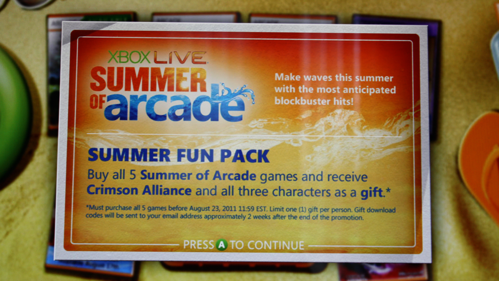 Summer of Arcade Crimson Alliance promo works with codes too