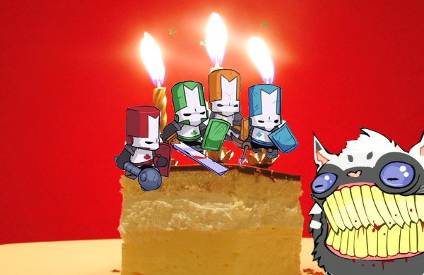 Yesterday was Castle Crashers' birthday! We can't believe our second g