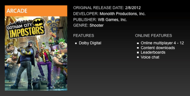 Gotham City Impostors could be releasing February 8
