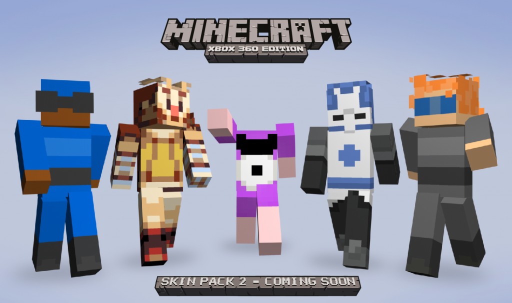 Minecraft Skin Pack 2 adds many more gaming stars