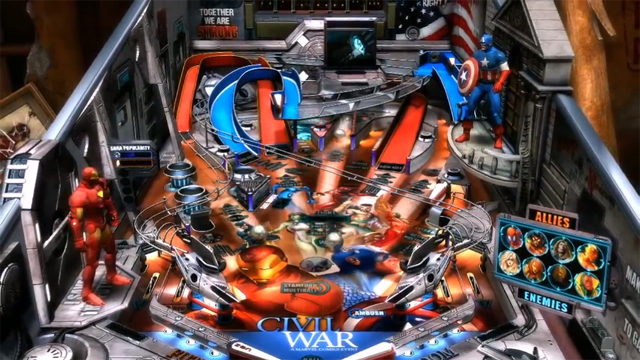 Civil War breaks out in Pinball FX2