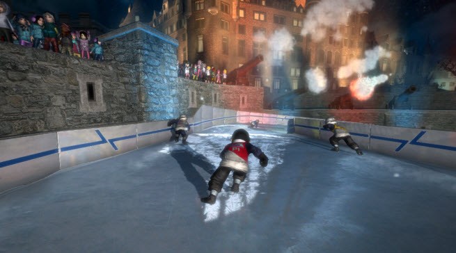 Red Bull Crashed Ice Kinect cam footage is fast, noisy