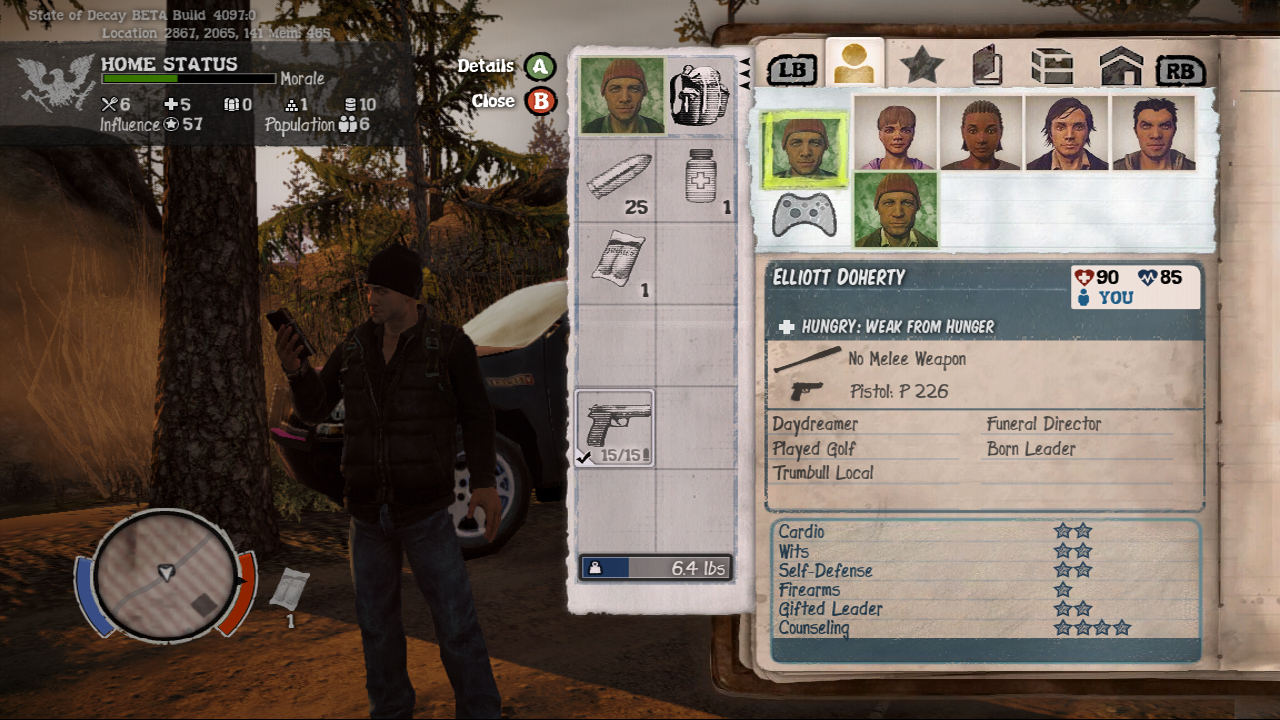 State of Decay’s character skills explained