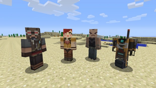 Assassin's Creed and Borderlands skins coming to Minecraft 