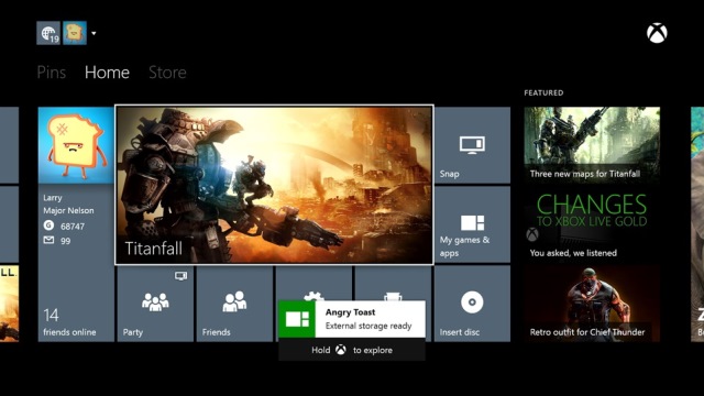 Xbox One June update brings external storage and real name support