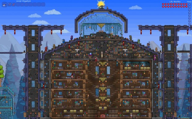 Incognito on X: In the process of building a HUGE boss arena #Terraria   / X