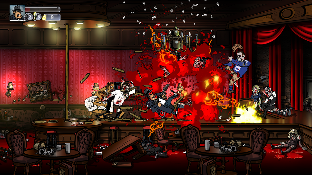 JOGO DE ZUMBI 2D DESENHADO A MÃO  GUNS, GORE & CANNOLI ( CO-OP) PT-BR 