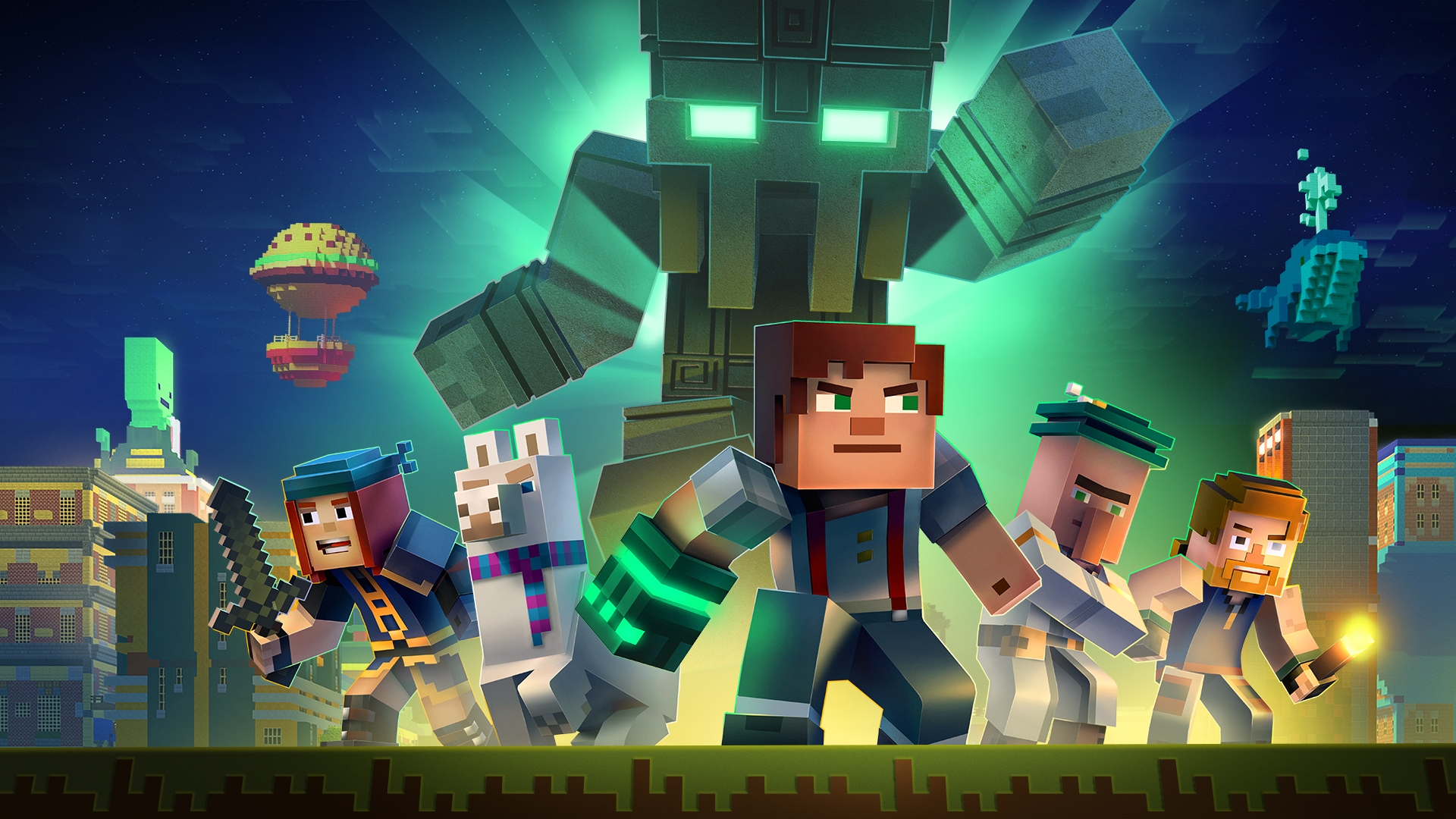 Minecraft story mode кто озвучивал